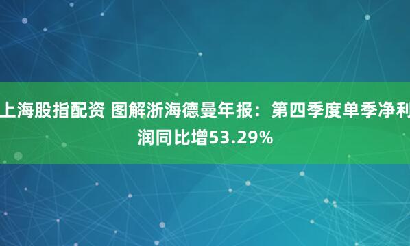 上海股指配资 图解浙海德曼年报：第四季度单季净利润同比增53.29%