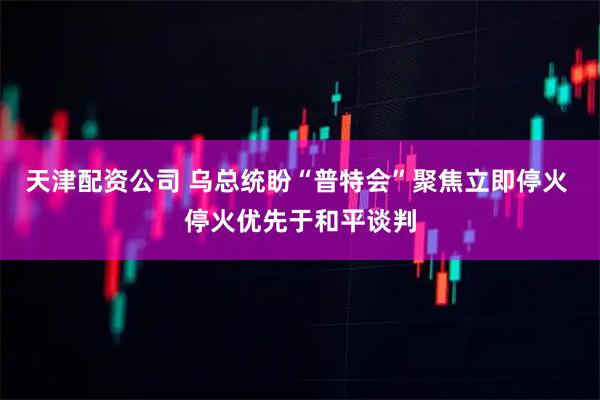 天津配资公司 乌总统盼“普特会”聚焦立即停火 停火优先于和平谈判